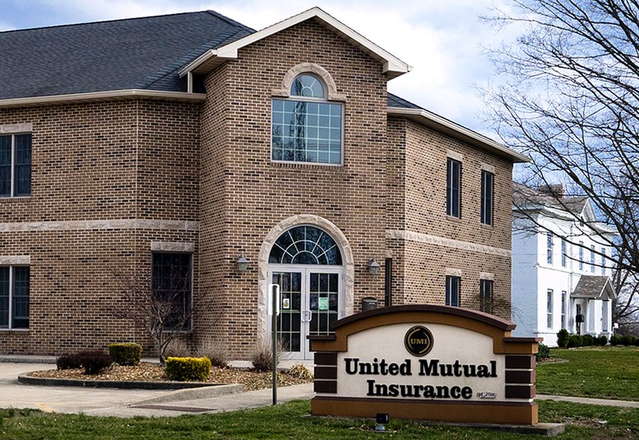 The United Mutual Insurance office building in Albion, Illinois
